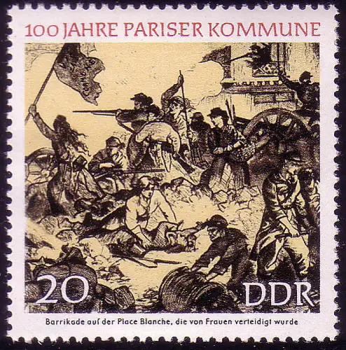 1656 Commune de Paris 20 Pf **