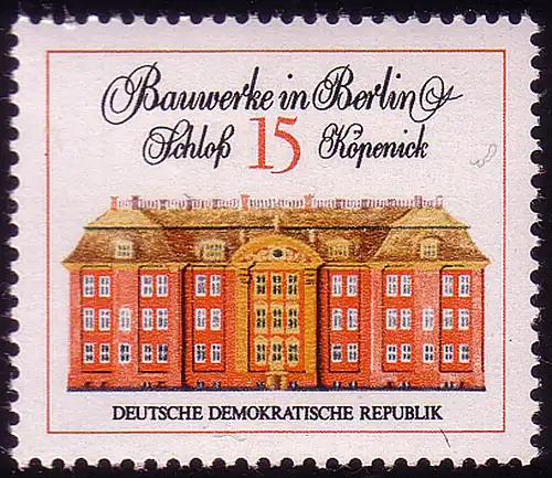 1662 Bauwerke Schloß Köpenick 15 Pf **