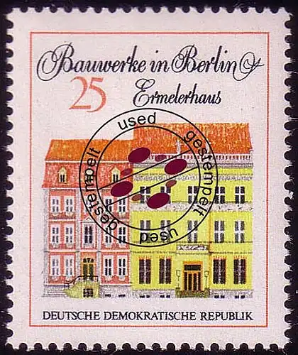 1664 Bauwerke Ermelerhaus 25 Pf O gestempelt