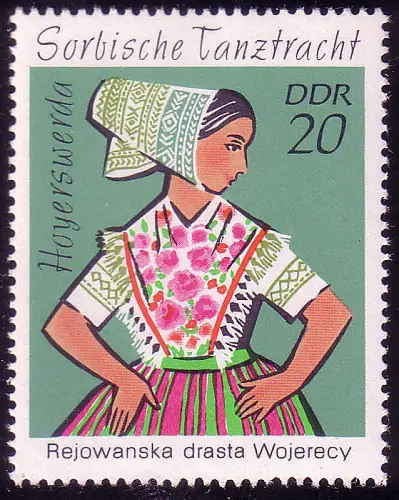 1669 Sorbische Tanztrachten Hoyerswerda 20 Pf **