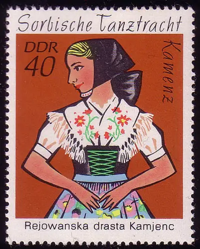 1671 Sorbische Tanztrachten Kamenz 40 Pf **