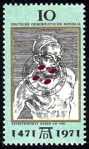 1672 Albrecht Dürer 10 Pf O gestempelt