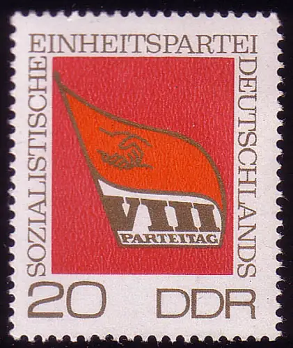 1679 Parteitag der SED 20 Pf **