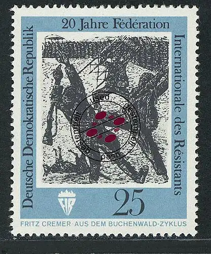 1681 Widerstandskämpfer 25 Pf O