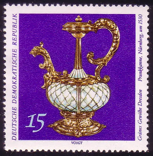 1684 Grünes Gewölbe Prunkkanne 15 Pf ** postfrisch