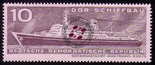 1693 Schiffbau Iwan Franko 10 Pf O