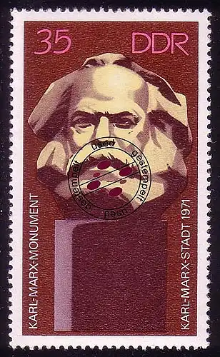 1706 Karl-Marx-Monument 35 Pf O gestempelt