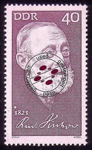 1707 Personnalités Rudolf Virchow 40 Pf O