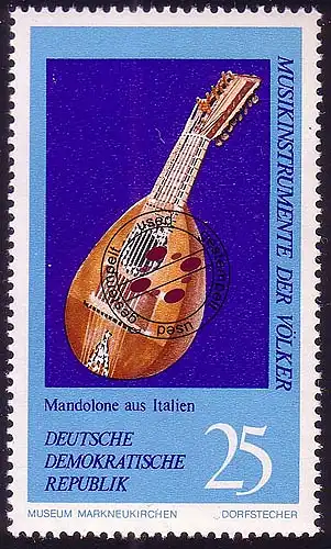 1711 Musikinstrumente Mandolone 25 Pf O
