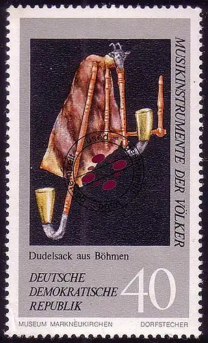 1712 Musikinstrumente Dudelsack 40 Pf O