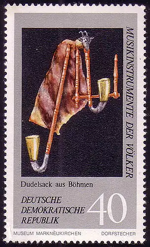 1712 Musikinstrumente Dudelsack 40 Pf **