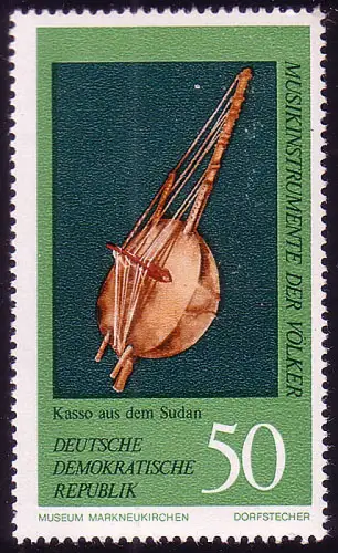 1713 Instruments de musique Harpe/Laute 50 Pf **