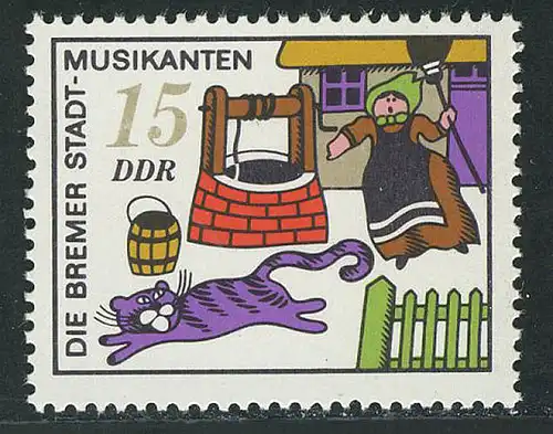 1719 Bremer Stadtmusikanten 15 Pf **