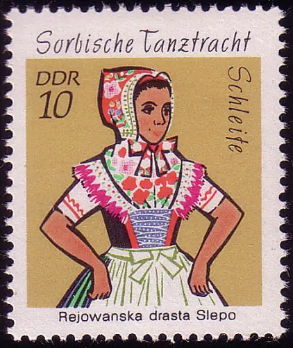 1723 Costumes sorbiques 10 Pf **