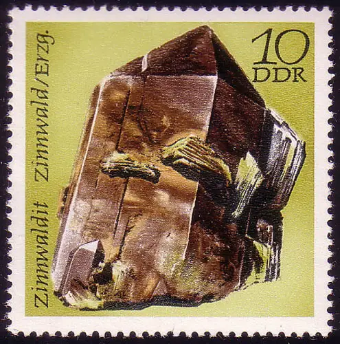 1738 Quartz minéral de fumée 10 Pf **