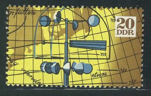 1745 Meteorologen-Versammlung 20 Pf aus Block 34 **