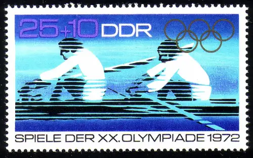 1756 Olympiades de Munich rames 25+10 Pf **