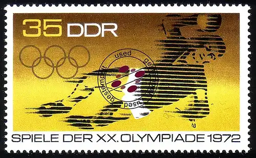 1757 Olympiade München Handball 35 Pf O gestempelt