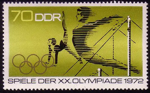 1758 Olympiade München Turnen 70 Pf **