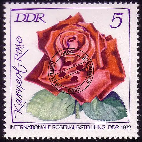 1763 Exposition de roses Karneol 5 Pf O