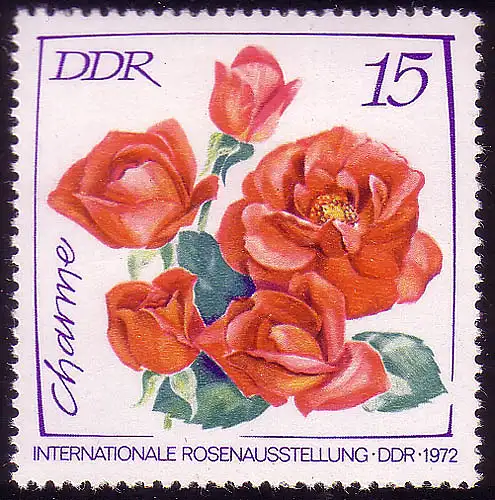 1765 Rosenausstellung Charme 15 Pf **