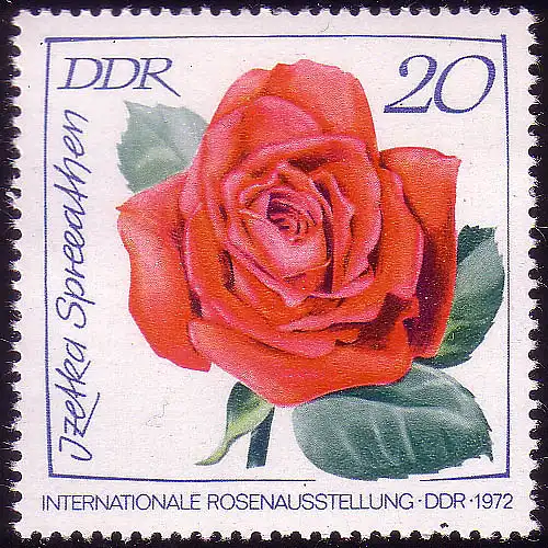 1766 Exposition de roses Spreeather 20 Pf **