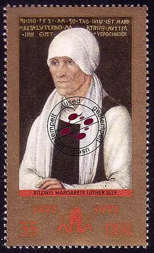 1771 Lucas Cranach Margarete Luther 35 Pf O gestempelt