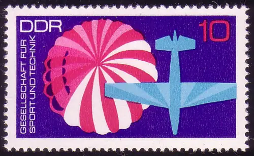 1774 Sport und Technik Fallschirme 10 Pf **