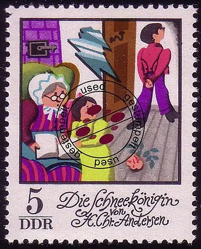 1801 Märchen Die Schneekönigin 5 Pf, gestempelt O