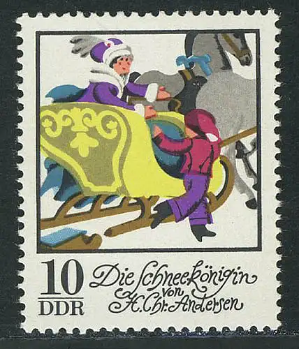 1802 Märchen Die Schneekönigin 10 Pf, postfrisch **