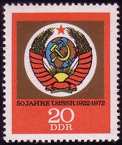 1813 50 Jahre UdSSR 20 Pf, postfrisch **