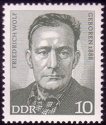 1816 Personnalités Friedrich Wolf 10 Pf ** post-fraîchissement