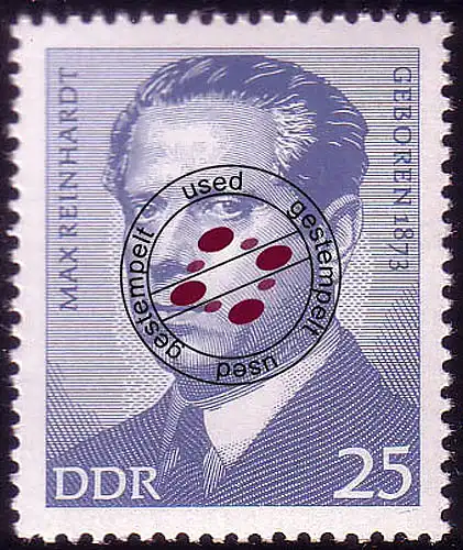 1818 Persönlichkeiten Max Reinhardt 25 Pf O