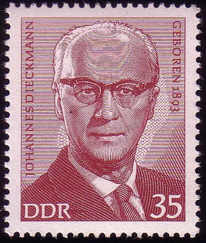 1819 Personnalités Johannes Dieckmann 35 Pf ** post-fraîchissement