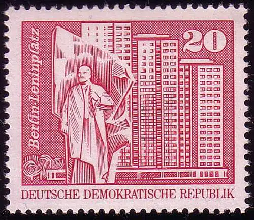 1820 Aufbau in der DDR/Großformat 20 Pf, postfrisch **