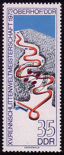 1831 Rennrodel-WM 35 Pf O