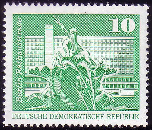 1843 Aufbau in der DDR Großformat 10 Pf **
