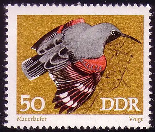 1841 Singvögel Mauerläufer 50 Pf ** postfrisch