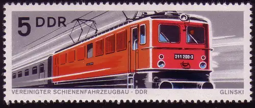 1844 Schienenfahrzeugbau E-Lok 5 Pf  ** postfrisch