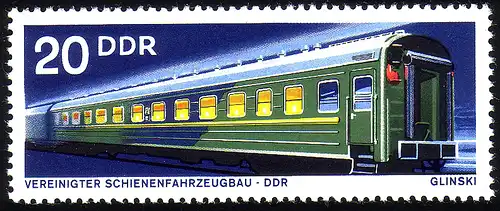 1846 Schienenfahrzeugbau Personenwagen 20 Pf ** postfrisch
