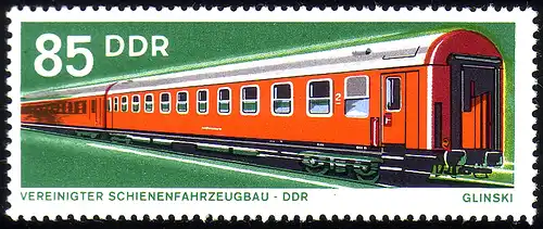 1849 Schienenfahrzeugbau Reisezugwagen 85 Pf **