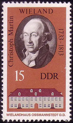 1857 Gedenkstätten Weimar Wieland 15 Pf ** postfrisch