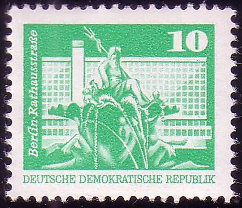 1868 Aufbau in der DDR Kleinformat 10 Pf **