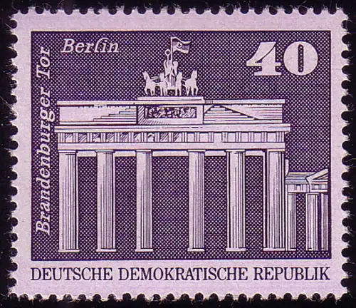 1879 Aufbau in der DDR Großformat 40 Pf **