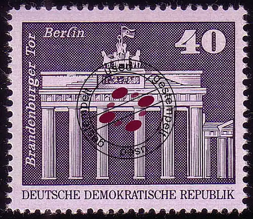 1879 Aufbau in der DDR Großformat 40 Pf O