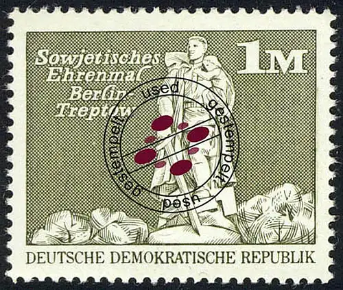 1882 Aufbau in der DDR Großformat 1 M O gestempelt