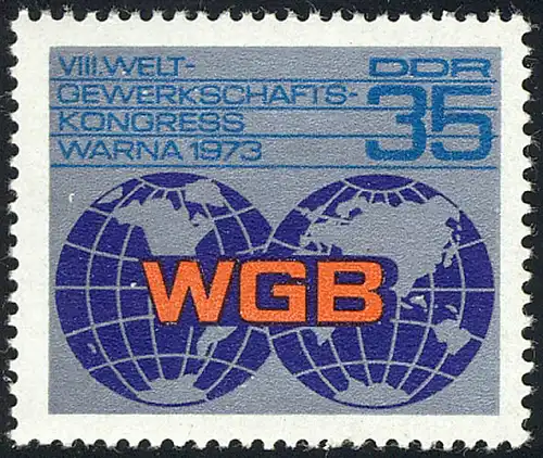 1885 Weltgewerkschaftskongreß 35 Pf ** postfrisch