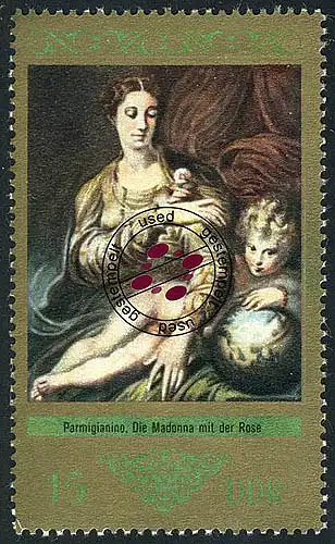 1893 Gemäldesammlung Dresden Parmigianino 15 Pf O gestempelt