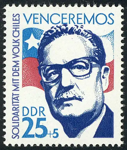 1891 Solidarität mit Chile Allende 25+5 Pf **