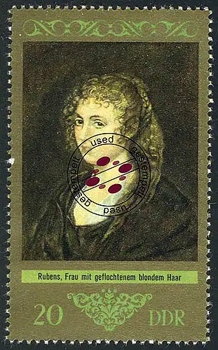 1894 Gemäldesammlung Dresden Rubens 20 Pf O gestempelt